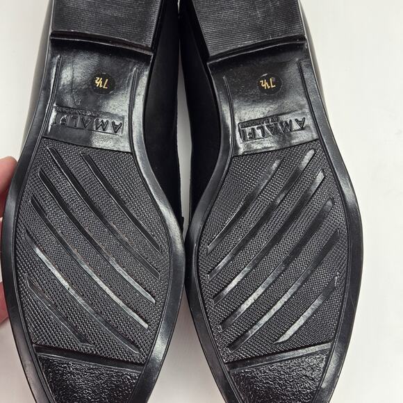 Amalfi by Rangoni Oresie Loafers Black NEW Sz 7.5 Classic Luxury Designer Preppy - Picture 4 of 7